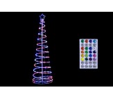 Albero di Natale spiral 134 led rgb